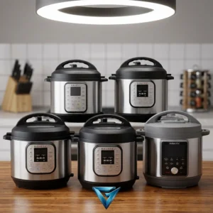 Five Instant Pot electric pressure cookers