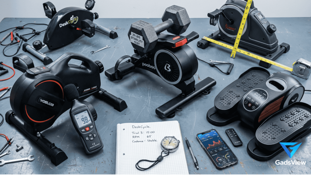 mini exercise bike how we tested