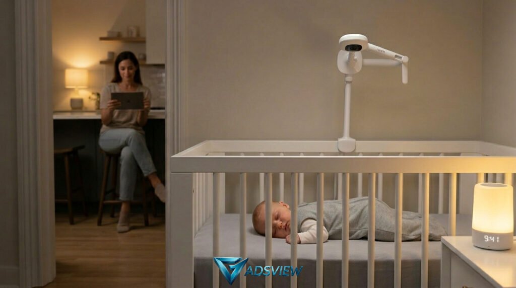 Nanit Nursery Bundle Smart Baby Monitor with Wall Mount