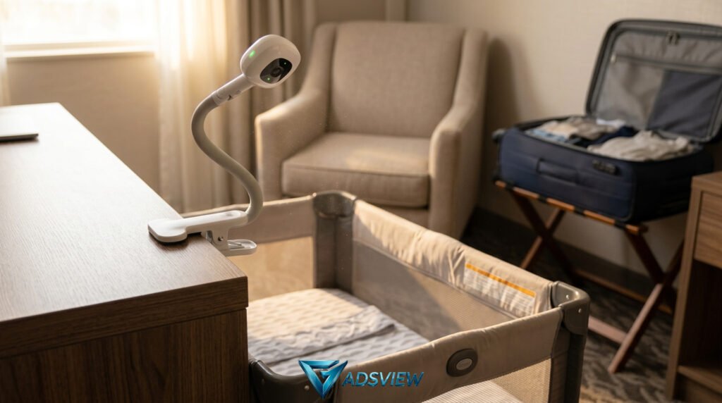 Nanit Pro Smart Baby Monitor & Flex Stand (Traveling Light Bundle)